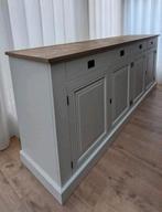 Goossens Dressoir Wit Hout - 220cm, Huis en Inrichting, Kasten | Dressoirs, Ophalen, 25 tot 50 cm, 200 cm of meer