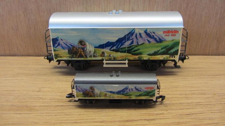 Märklin H0 + Z : clubwagens uit 1995 - leuke set groot/klein, Hobby en Vrije tijd, Modeltreinen | Overige schalen, Gebruikt, Wagon