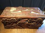 Houten bewerkte kist uit Honduras, Ophalen, 50 tot 100 cm, Minder dan 50 cm, Minder dan 50 cm