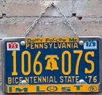 Nummerplaat. Pennsylvania. Gekaderd. 31/17 cm., Ophalen, Zo goed als nieuw