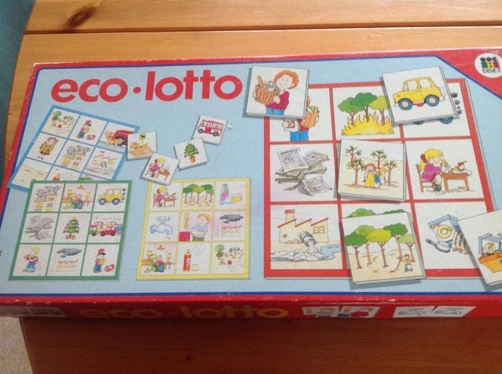 Lottospel milieu bewust worden van milieu eco lotto, Kinderen en Baby's, Speelgoed | Educatief en Creatief, Zo goed als nieuw