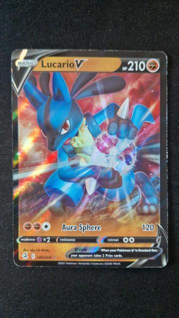 Lucario V (FST 146) Pokémon kaart beschikbaar voor biedingen