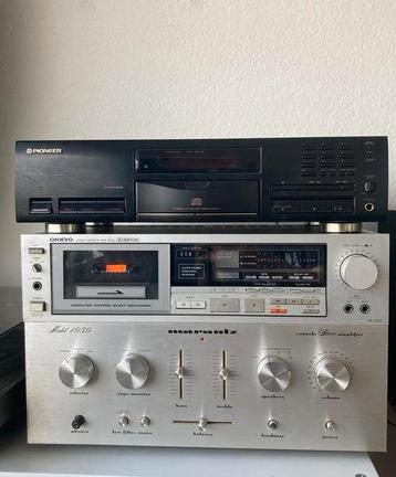 Stereo set amp+tape+cd decks beschikbaar voor biedingen