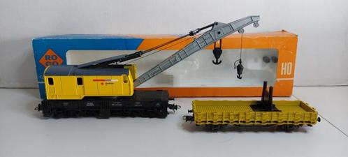 Strukton Zware Kraan plus wagon met Gieksteun (05), Hobby en Vrije tijd, Modeltreinen | H0, Zo goed als nieuw, Wagon, Gelijkstroom