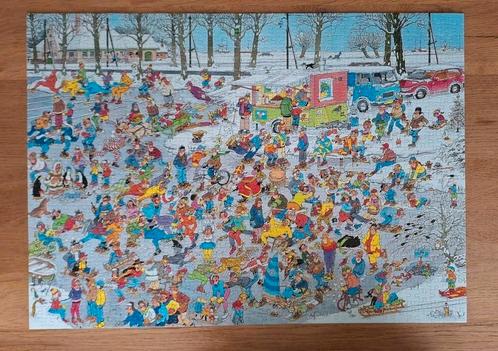 Jan van Haasteren puzzel puzzle Op glad ijs, Hobby en Vrije tijd, Denksport en Puzzels, Gebruikt, Ophalen of Verzenden