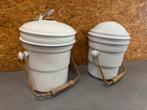 Emaille emmers / po-emmers / luieremmers, Huis en Inrichting, Gebruikt, Ophalen of Verzenden, X, X