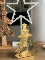 Vintage messing kerstboom kandelaar, Ophalen of Verzenden, Gebruikt