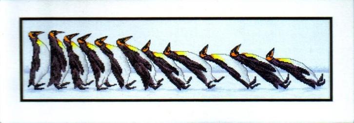 borduurpakket ANTARCTIC DOMINOES marti, Hobby en Vrije tijd, Borduren en Borduurmachines, Nieuw, Borduurpakket, Handborduren, Ophalen of Verzenden