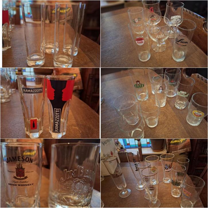 Bier, wiskey, longdrink glazen, Huis en Inrichting, Keuken | Servies, Gebruikt, Glas of Glazen, Overige stijlen, Glas, Ophalen of Verzenden