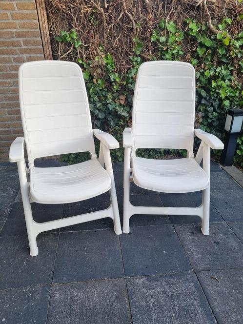 Te koop tuinstoelen, Tuin en Terras, Tuinstoelen, Kunststof, Inklapbaar, Verstelbaar, Ophalen