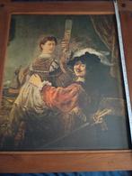 Schilderij met eiken lijst, Ophalen