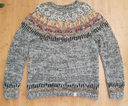 Nieuw handgebreide ijslandse wollen trui - maat L, Kleding | Dames, Truien en Vesten, Nieuw, Maat 42/44 (L), Grijs, Ophalen of Verzenden