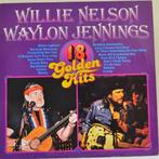 lp,Willie Nelson, Waylon Jennings – 18 Golden Hits, Ophalen of Verzenden, Gebruikt