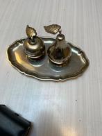 Verzilverde appel en peer, Ophalen of Verzenden, Zilver