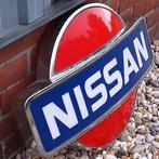 Mooi en groot kunststof Nissan reclamebord, dealersign., Ophalen, Reclamebord, Gebruikt, .