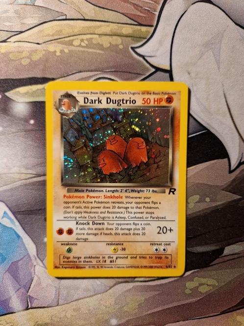 Dark Dugtro Holo Light-Played 6/82 Team Rocket 2000 Wotc, Hobby en Vrije tijd, Verzamelkaartspellen | Pokémon, Zo goed als nieuw