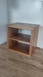 Houten kastje bijzettafel of nachtkastje Ikea, Huis en Inrichting, Tafels | Bijzettafels, Minder dan 55 cm, Gebruikt, Vierkant
