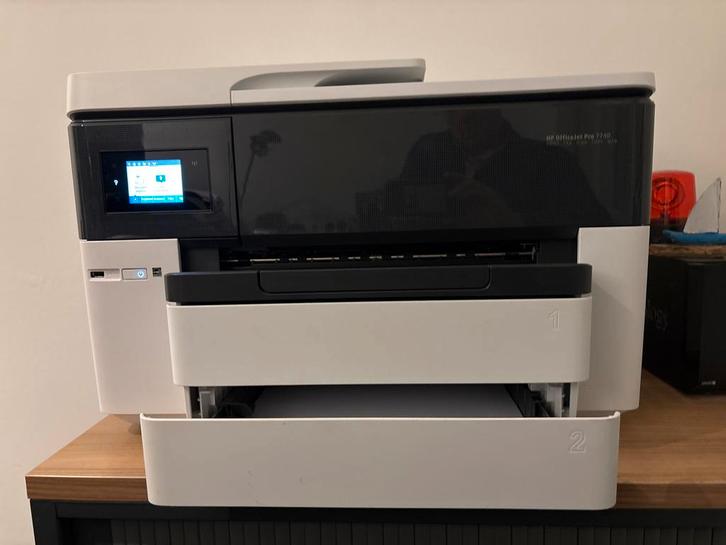 HP OfficeJet Pro 7740 All-in-One Printer, Computers en Software, Printers, Gebruikt, All-in-one, Inkjetprinter, Faxen, Kleur printen