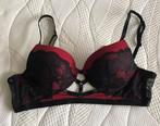Bh Wijnrood met zwart kant, Zeeman, Ophalen of Verzenden, Rood, BH
