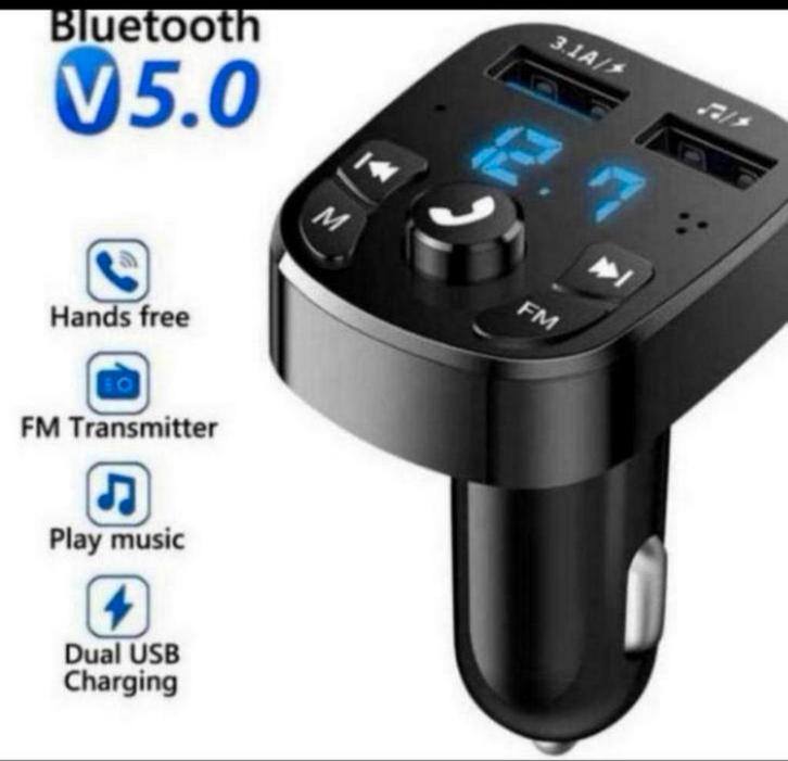 FM Transmitter mp3 Bleutooth, Auto diversen, Carkits, Nieuw, Ophalen of Verzenden