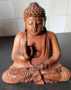 Houten boeddha, Huis en Inrichting, Woonaccessoires | Boeddhabeelden, Ophalen of Verzenden, Zo goed als nieuw