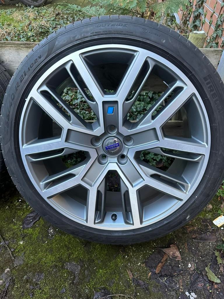 Volvo Polestar R 21 inch velgen met zomerbanden, Ophalen of Verzenden, Zo goed als nieuw