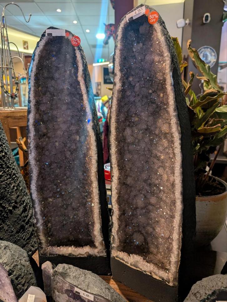 Amethist Geode Collectie - 50% Korting!, Antiek en Kunst, Curiosa en Brocante, Ophalen
