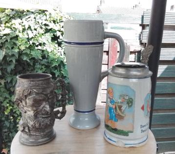 Tankards in een koop of apart.  beschikbaar voor biedingen