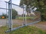Schuifpoort 6 meter, Tuin en Terras, Tuinhekken en Hekwerk, Ophalen, Gebruikt, IJzer, Spijlenhekwerk