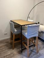 Leuke bartafel met barstoelen 1 jaar oud, Huis en Inrichting, Tafels | Eettafels, Ophalen, Gebruikt, 100 tot 150 cm, 50 tot 100 cm