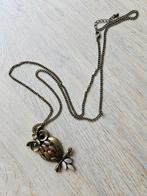 Ketting met uiltje, Ophalen of Verzenden, Zilver, Overige materialen
