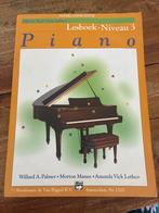 Piano Lesboek Niveau 3 - Alfred's Basic Piano Library, Ophalen of Verzenden, Gelezen, Instrument