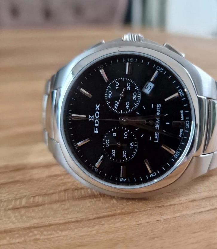 Edox Les Bemonts/ ongedragen, Sieraden, Tassen en Uiterlijk, Horloges | Heren, Nieuw, Overige merken, Staal, Ophalen of Verzenden