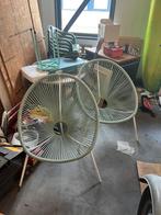 2 kuip tuinstoeltjes, Ophalen, Gebruikt, Kunststof