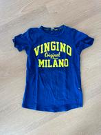 Blauw jongens shirt van Vingino maat 128, Kinderen en Baby's, Kinderkleding | Maat 128, Jongen, Gebruikt, Ophalen of Verzenden