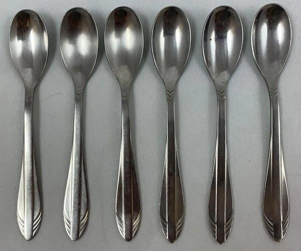 Gero Zilmeta 581 Visgraat 6 Theelepels 11cm Bestek 50s, Coolsingel 104, 3011 AG Rotterdam, Netherlands, Verzenden, Zo goed als nieuw