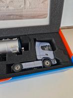 Tekno Scania S730 V8 + tankoplegger, Ophalen of Verzenden, Bus of Vrachtwagen, Zo goed als nieuw, Tekno