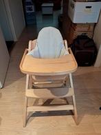 Houten kinderstoel met eetblad, Ophalen of Verzenden, Gebruikt, Overige typen, Gordel(s)