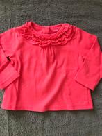 Leuk effen roze shirtje lange mouw Hema maat 68 leuk randje, Kinderen en Baby's, Babykleding | Maat 68, Meisje, Ophalen of Verzenden