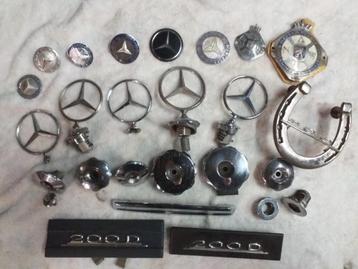 Mercedes W114 W115 W116 W123 W124 sterren & type emblemen beschikbaar voor biedingen