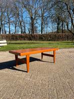 Vintage deens design salontafel verlengbaar retro teak, Ophalen, Gebruikt, Rechthoekig