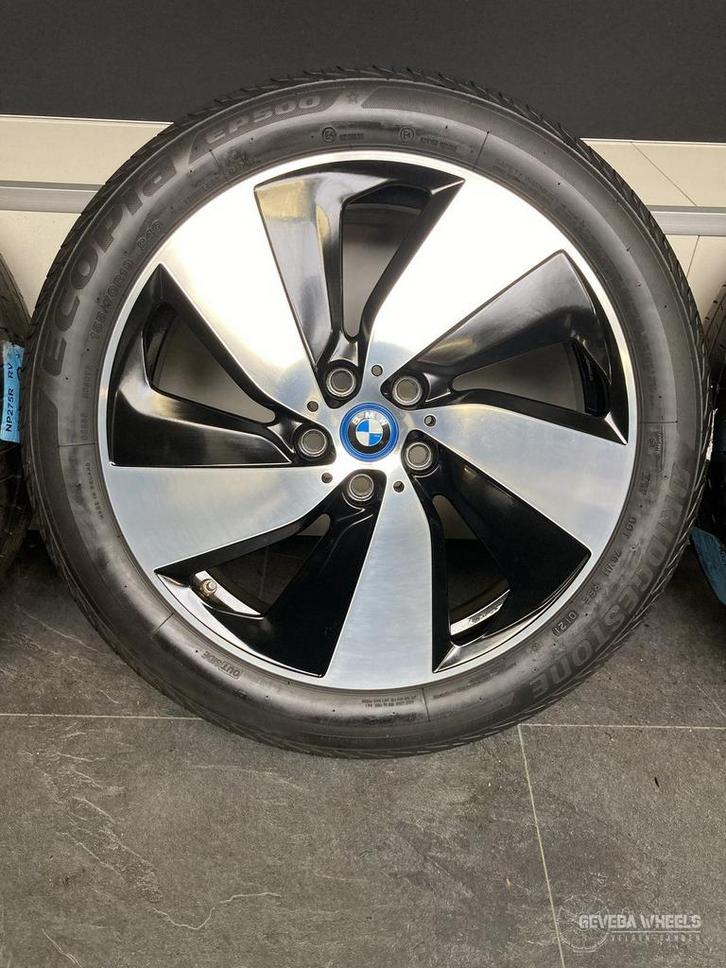 19” originele BMW i3 IO1 velgen + banden breedset 5x112, Auto-onderdelen, Banden en Velgen, Banden en Velgen, Zomerbanden, 19 inch
