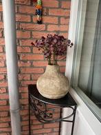 Mooie beige vaas voor binnen of buiten, Ophalen, Gebruikt