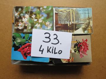 (Partij 33) (K) 4 kilo allerhande ansichtkaarten beschikbaar voor biedingen