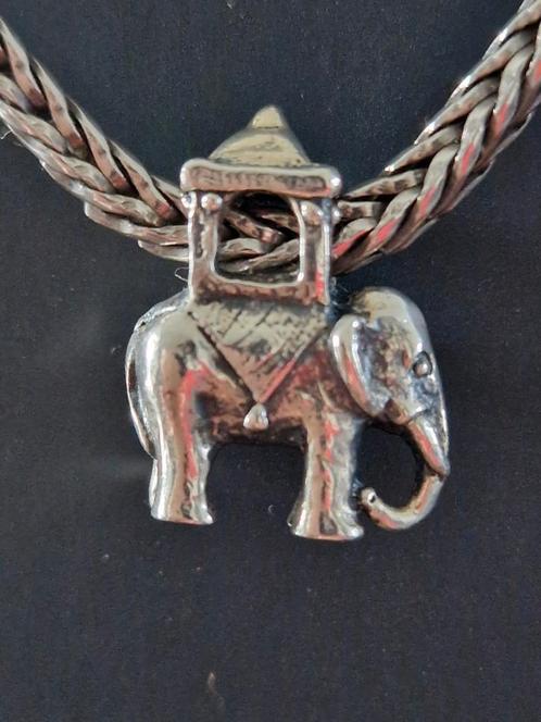 Trollbeads Trollbead Indische olifant, Sieraden, Tassen en Uiterlijk, Bedels, Zo goed als nieuw, Trollbeads, Zilver, 1 bedel, Ophalen of Verzenden