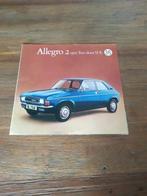 Allegro 2 1300 Two door SDL 8 pag., Boeken, Verzenden, Zo goed als nieuw, Overige merken