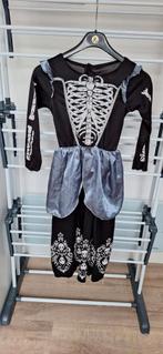 Halloween Skelet Verkleedkleding Maat 140/152, Kinderen en Baby's, Ophalen of Verzenden, Zo goed als nieuw, 146 t/m 152, Jongen of Meisje