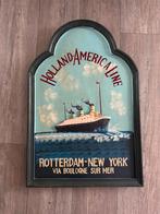 Holland America Line Geschilderd pubbord hout, Ophalen of Verzenden, Gebruikt, Reclamebord