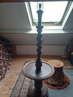Antieke Eiken Staande Lamp. Zeer oud., Antiek en Kunst, Ophalen