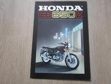Honda CB 650 Z brochure folder 1979 ? beschikbaar voor biedingen